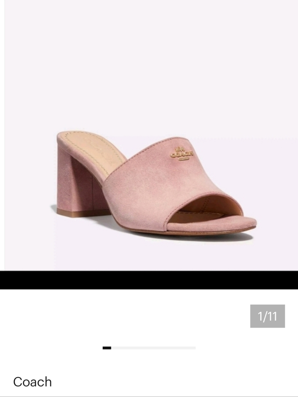 Coach Rosa Pink Women's Mules - Picture 12 of 12